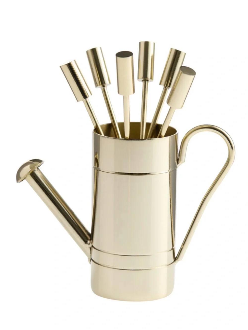 Cute Watering Can Cocktail Picks Set - Decorative Bar Accessory NIB